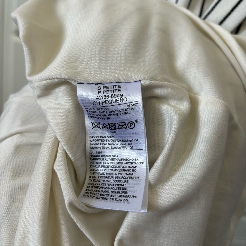 Banana Republic black and white striped small maxi dress - Picture 5 of 6